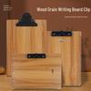 Планшет А4 с текстурой дерева и держателем для ручки - Утолщенная твердая фибровая доска для письма для студентов и совещаний