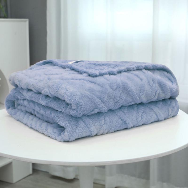 Новинки осени и зимы, однослойные двусторонние жаккардовые одеяла из флиса тафу высокой плотности, флиса шу и хлопка, многофункциональные
