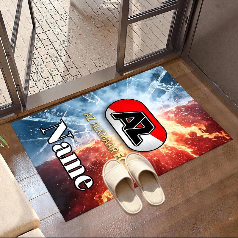 Custom Name Personalized AZ Alkmaar Print Carpet, Versatile Home Decor Rug, for Playroom, Apartment, Balcony, Entryway, Hallway Gift