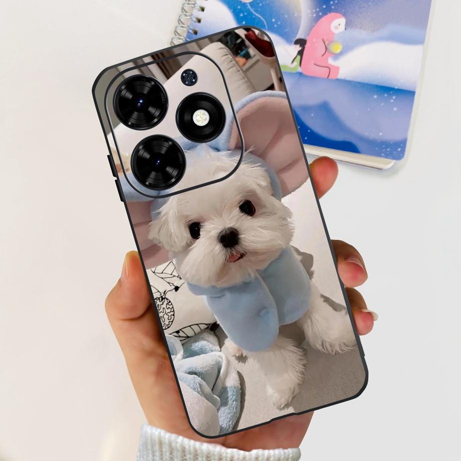 For Tecno Spark GO 2024 2023 2022 Case Soft TPU Silicone Clear Bumper Coque BG6 BF7n KG5 Fundas Marble Space Man Dragon Etui