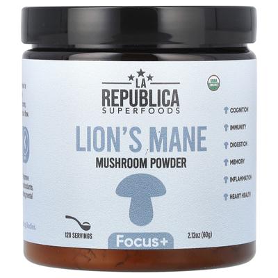 Superfood, порошок гриба Hericium Mane, 2,12 унции (60 г)