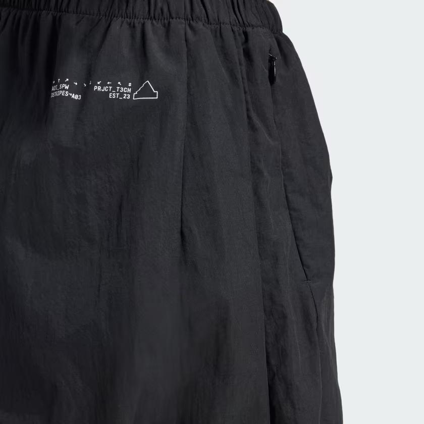 adidas Городской отдых тканый парашют эластичный пояс модные универсальные регулируемые манжеты повседневные брюки женские низ черный IV9780