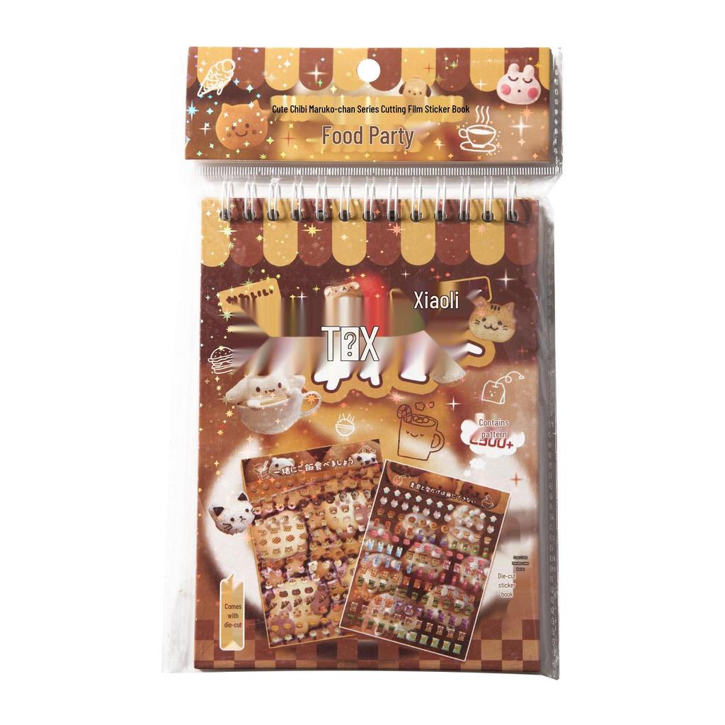 Early Mo Little Nose: Cute Dumpling Die-Cut Sticker Book - Vintage Showa Style for Collage and Journaling