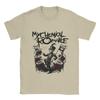 Мужская футболка My Chemical Romances  Смешные футболки с коротким рукавом и круглым вырезом 100% хлопок Летняя одежда