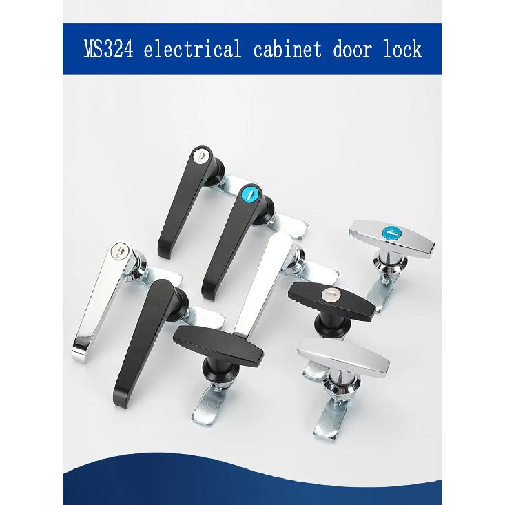 MS324 Industrial Cabinet Door Handle Lock Zinc Alloy Chassis Cabinet Door Lock Distribution Box Switch Cabinet Door Lock