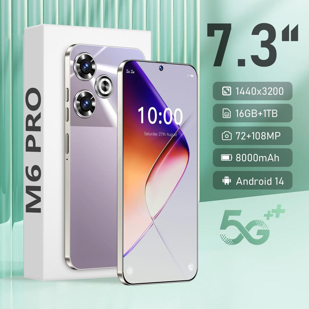 M6 PRO 7,3" Android Смартфон «Все в одном» с памятью 16+1 ТБ