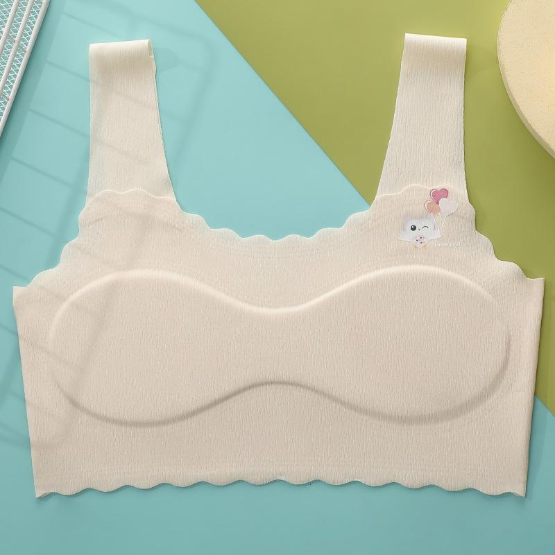 Развивающее нижнее белье для девочек без следов, бюстгальтер для младших классов средней школы, жилет, тонкое эластичное нижнее белье