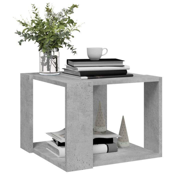 VidaXL Coffee Table Concrete Grey 40x40x30 Cm Engineered Wood 806314