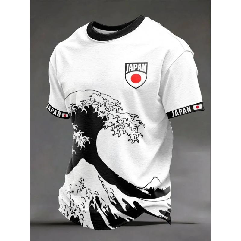 Red and White Contrasting Christmas Theme 3D Printed Men's T-shirt Loose Comfort Casual Breath Quick-dry Outdoor Y2K Party Cloth