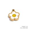 Yhpup Fashion Enamel Lemon Strawberry Heart Flower Gift DIY Accessories Making Necklace Bracelet Earring Stainless Steel Jewelry