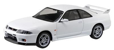 AOSHIMA The Snap Kit Series Nissan R33 Skyline Белый цветной пластиковый набор Модель 1/32 GT-R 15-C
