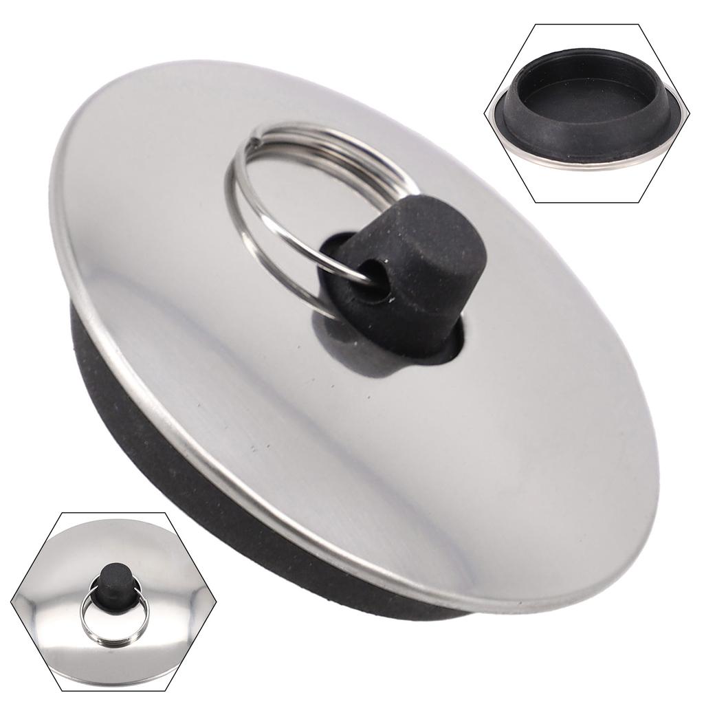 Аксессуары для ванной комнаты Резиновая заглушка для раковины Сливная пробка Круглая заглушка для раковины Аксессуары для ванной комнаты Сливная пробка