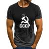 Mens T-Shirt Summer Russian 3d Print T Shirts Men USSR Soviet Union Man Short Sleeve Tshirt Moscow Mens Tees O Neck Tops Clothing