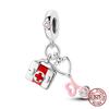 100% 925 Silver Love Medicine Box Beads Medical Guardian Charms Fit Original Women's Bracelet DIY Jewelry Making Gifts