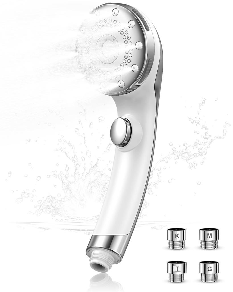 Bubble Shower Head Skin SPA with Bubbles and Shower Water Flow Water Stop At Water High Pore Dirt Heat Nano Bubble Shower Gentle On the Skin Beautiful