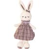 Кукла-кошка Haesol в виде кролика-моти, клетчатая, коричневая, корейские детские товары