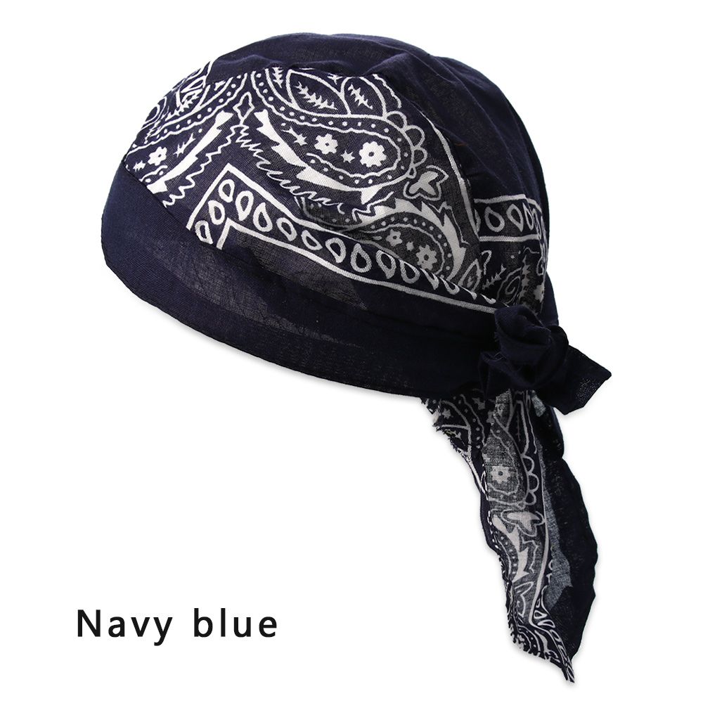 Adjustable Elastic Cotton Cancer Chemo Hat Pirate Hat Hair Loss Cap MuslimTurban Headscarf Bandana