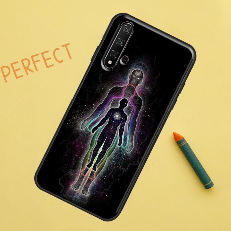 Spiritual Trippy Psychedelic Case For Huawei Nova 10 9 SE 5T Y90 Y70 Y60 Y61 Nova 3i 7i 8i 11i P20 P40 P30 Lite P60 Pro
