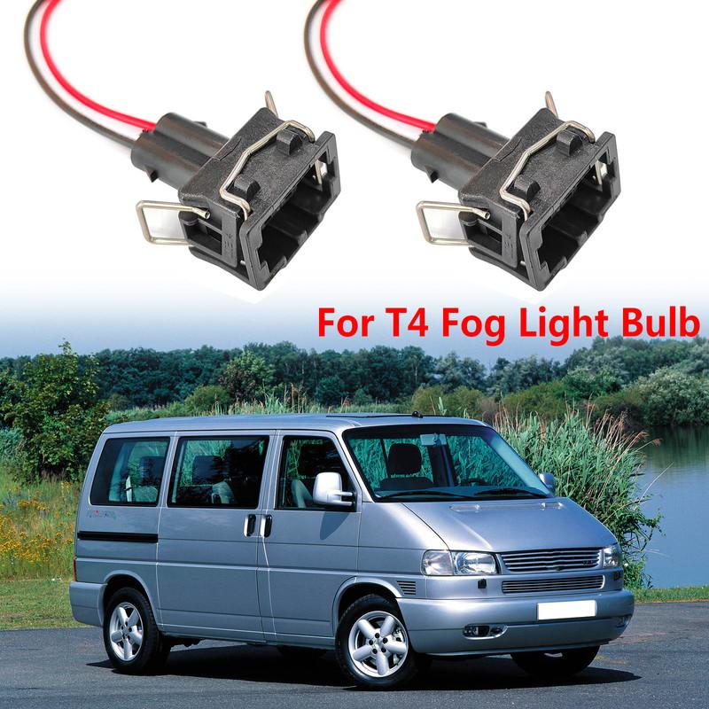 2x Для VW Transporter T4 Передний Задний Противотуманный Фонарь Лампа Разъем 2-контактный Штекер Женский Адаптер Жгут Предварительно Подключенный Проводка 357972752