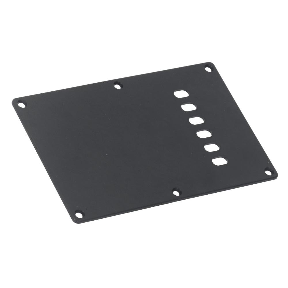 Black Color Tremolo Cover Plate Plastic Material 6 Hole Cover Plate For Electric Guitar
