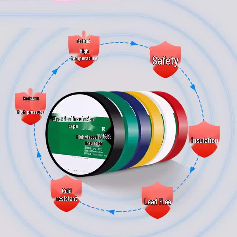 BULL Electrician PVC Waterproof Insulating Tape 18m Black (20 Rolls)
