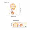 Мультфильм Воздушный шар Кролик Наклейка на стену Детская комната Детская спальня Домашнее украшение Обои Фон Декор Милые наклейки