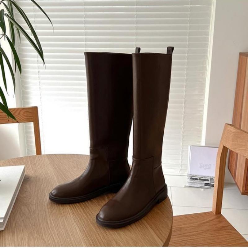 DeSire RoSe Women S Leather Long bootS 3cm Simple Long bootS