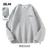 GLM Men's Loose Fit Crewneck Letter Print Sweatshirt