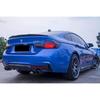 Двойная накладка на задний бампер из углеволокна для BMW 4 серии F32 F33 F36 M Sport
