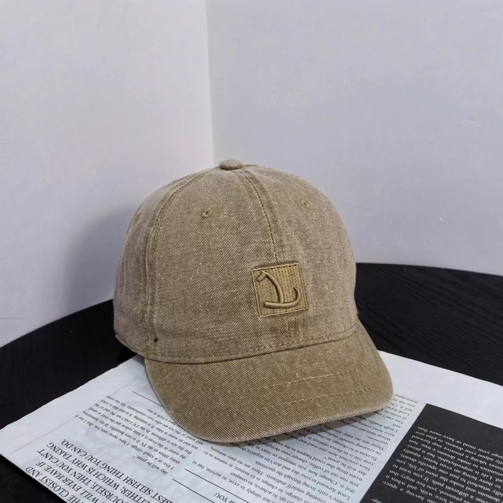 2025 весна и лето персонализированная стирка старые буквы короткий козырек бейсболка для спорта на открытом воздухе мужская солнцезащитный козырек женская мода