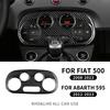 Real Carbon Fiber AC Control Switch Panel for Abarth 595 695 Fiat 500 2008-2023