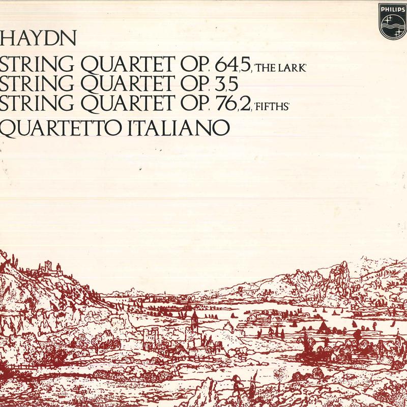 Виниловая пластинка QUARTETTO ITALIANO Струнный квартет Гайдна Op. 645 Lark 13PC116 PHILIPS 1979 Япония Классический Б/У