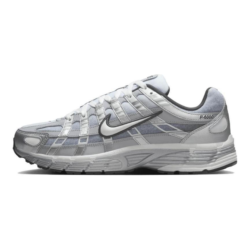 Nike P 6000 Износостойкие кроссовки с низким верхом для бега Мужские серебристо-серые кроссовки IH4465-095