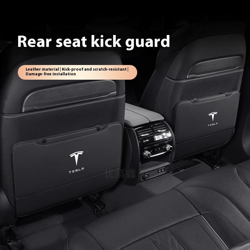 CSION1 Car Seat Back Storage Anti-kick Pad For Tesla Model 3 Model Y Model S Model X Auto Tesla The Back of The Interior Accessories