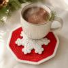 Non Slip Christmas Coaster Knitted Drink Coaster Present Idea Non Slip Mat  Christmas