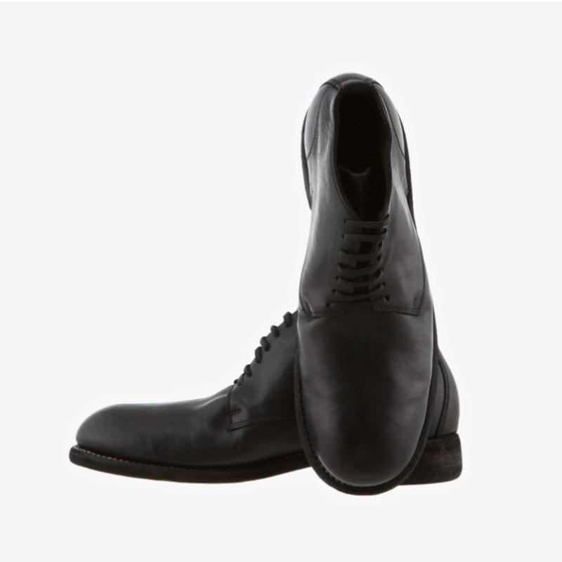 Ботильоны Guidi Soft Horse из полнозернистой кожи 994x Blkt