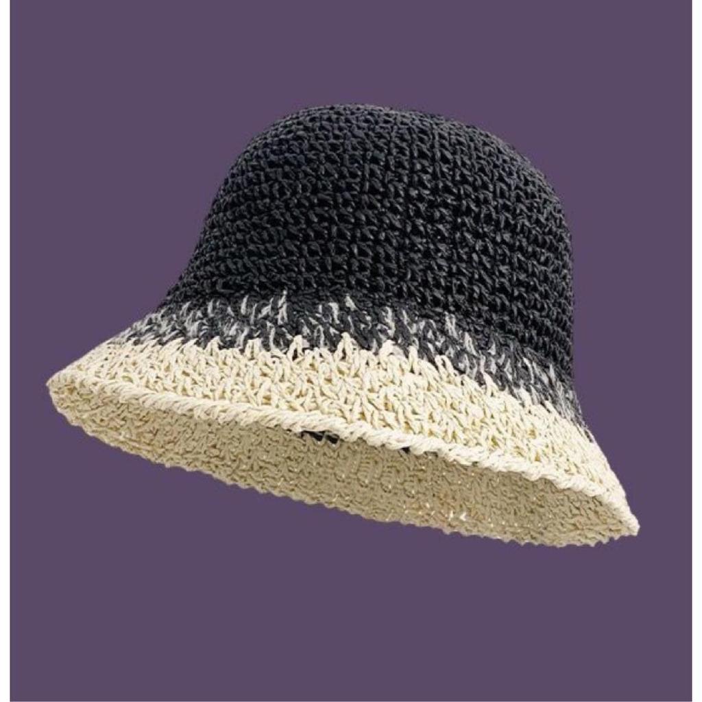 Фиолетовая соломенная шляпа для женщин на летние прогулки, защита от солнца и тень, пляжная шляпа рыбака, цветная плетеная шляпа из травы