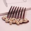 Small Size 7 Teeth Insert Comb Clip Women Hair Styling Hairpins Women Headwear Jewelry Bangs Broken Hair Comb Clip Girls Gifts