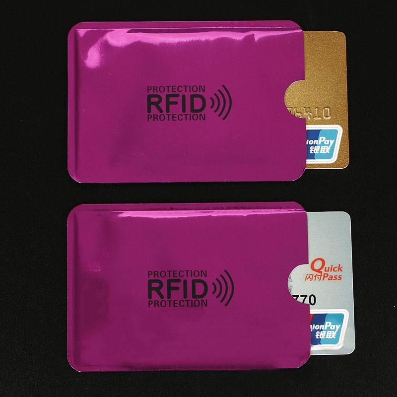 Защита от кражи для RFID-защиты для кредитных карт, блокирующий чехол для держателя карты, защитный чехол для банковской карты