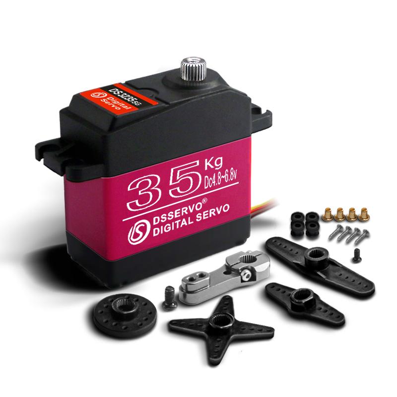 Large Torque 180/270° Digital Servo 40KG/35KG/30KG/25KG/20KG Waterproof Metal Gear 4.8-6.8V for 1/10 1/8 Baja RC Crawler Car DIY