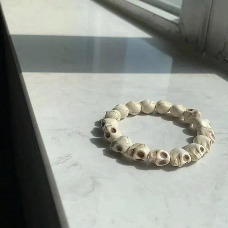 2 шт. Браслет в стиле панк, готика, ретро, с черепом, субкультура, для пар, персонализированный, для горячей девушки, украшения на Хэллоуин, аксессуары для вечеринки