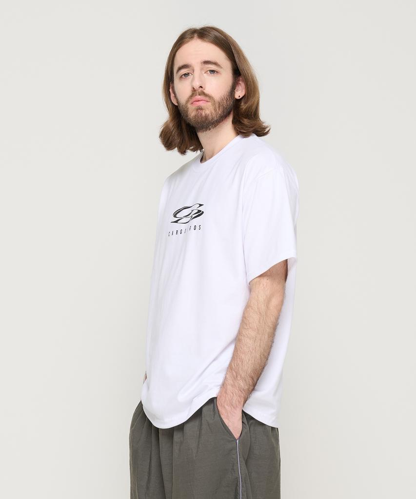 CARGOBROS Circle Logo Oversized Short Sleeve Tee (White)