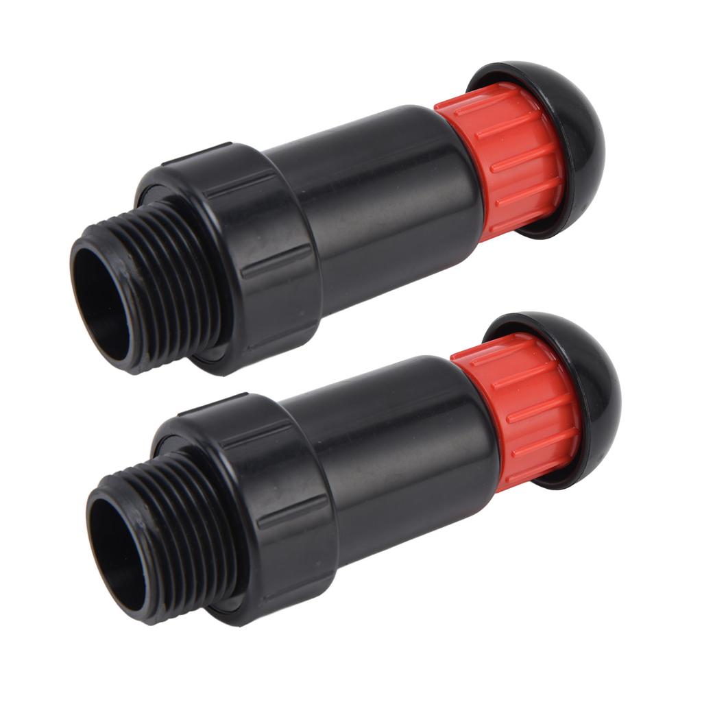 2 шт. Ирригационный выпускной клапан Наружная резьба G3/4 Простое использование Хорошая герметизация Автоматический впускной клапан