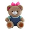 New Cute Fifi Bear Doll Plush Doll Pink Bow Strap Teddy Bear Doll Birthday Gift