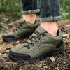 Fashion Men Hiking Shoes Waterproof Leather Sneakers Men Sneakers 2024 Outdoor Lace-up Not Slip Climbing Shoes Men Vulcanized Shoes