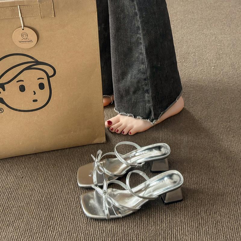 Женские босоножки на каблуках с ремешками для женщин, нарядные туфли с открытым квадратным носком, удобные туфли на толстом блочном каблуке для выпускного вечера, свадьбы