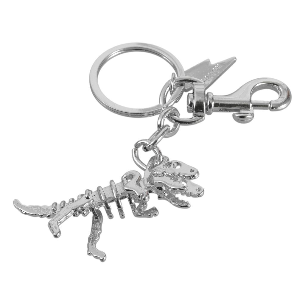 Colorful Alloy Dinosaur Bone Keyring Eye Catching Metal Keychain Accessory Fashionable Bag Charm Ornament for Students