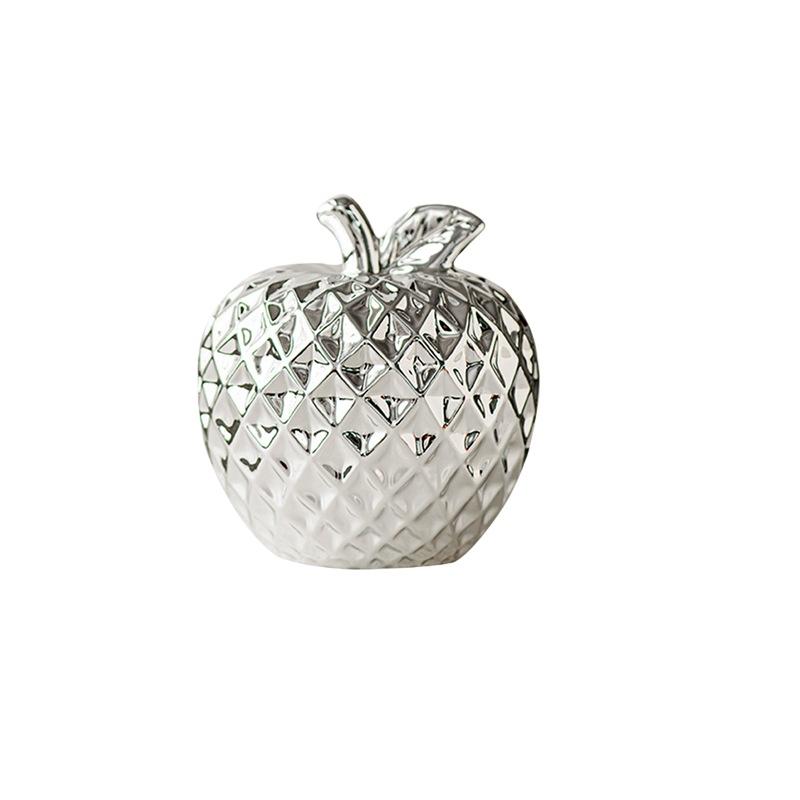 Коллекция керамических статуэток Apple Минималистичное простое настольное украшение для центрального элемента камина, стола, шкафа, рождественский подарок