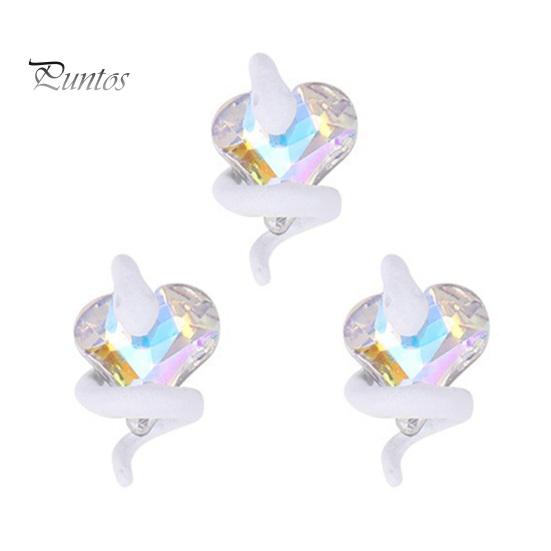 3 шт., украшения для ногтей «сделай сам», змея вокруг 3D сердца, подвески из искусственного кристалла, стразы для дизайна ногтей, чехол для телефона, аксессуары для декора, принадлежности для маникюра