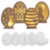 Silicone Mold Easter Silicone Mold Easter Egg Gypsum Mold Handicraft Silicone Six Piece Set